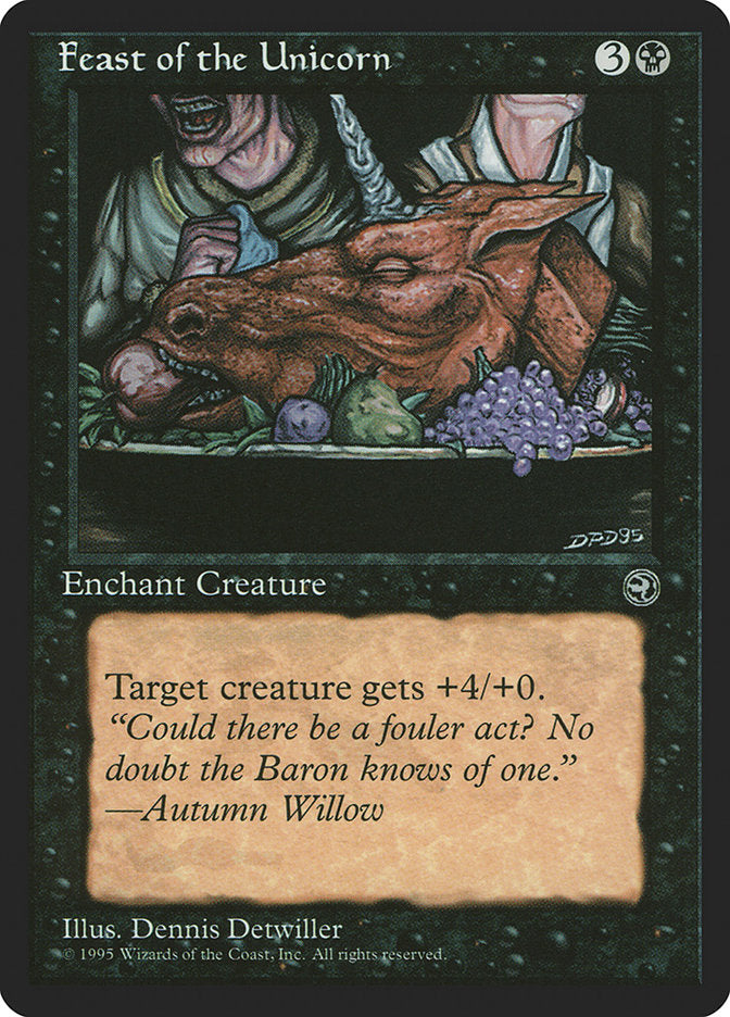 Feast of the Unicorn (Autumn Willow Flavor Text) [Homelands] | Gear Gaming Fayetteville