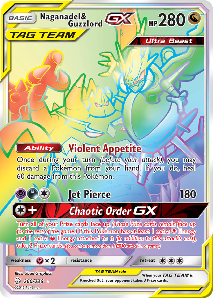 Naganadel & Guzzlord GX (260/236) [Sun & Moon: Cosmic Eclipse] | Gear Gaming Fayetteville