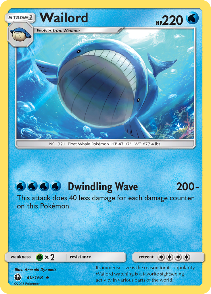 Wailord (40/168) [Sun & Moon: Celestial Storm] | Gear Gaming Fayetteville