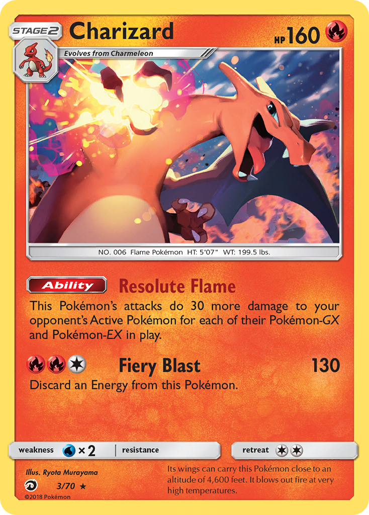 Charizard (3/70) [Sun & Moon: Dragon Majesty] | Gear Gaming Fayetteville