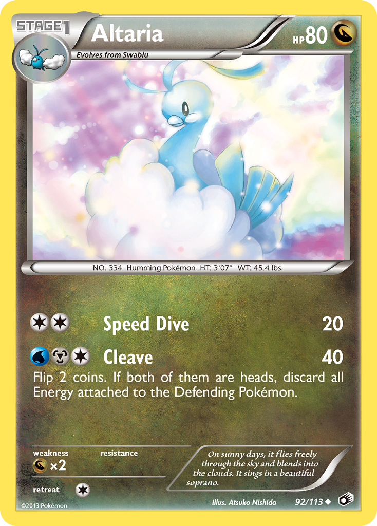 Altaria (92/113) [Black & White: Legendary Treasures] | Gear Gaming Fayetteville