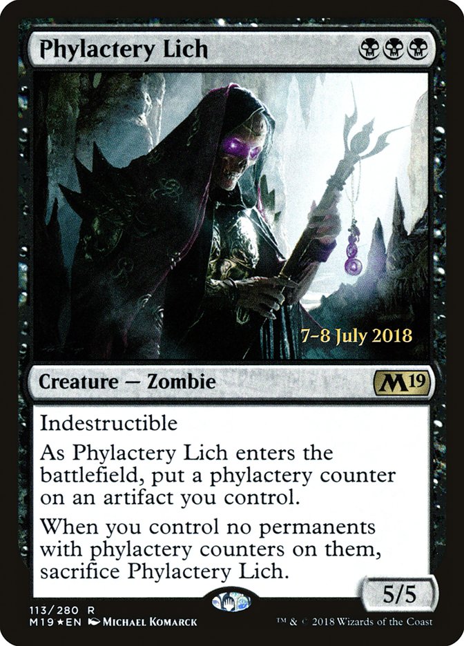 Phylactery Lich [Core Set 2019 Prerelease Promos] | Gear Gaming Fayetteville