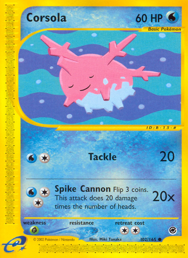 Corsola (102/165) [Expedition: Base Set] | Gear Gaming Fayetteville