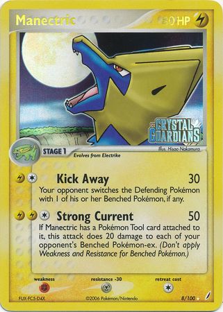 Manectric (8/100) (Stamped) [EX: Crystal Guardians] | Gear Gaming Fayetteville