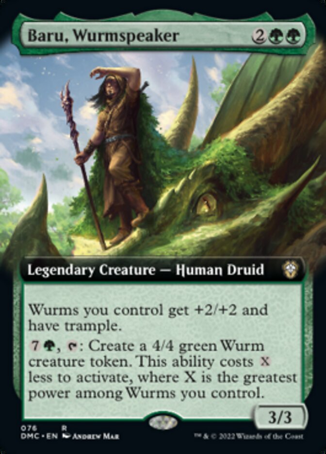 Baru, Wurmspeaker (Extended Art) [Dominaria United Commander] | Gear Gaming Fayetteville