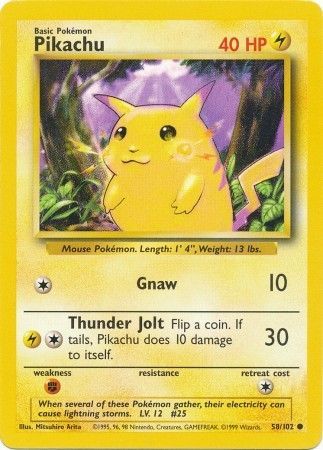 Pikachu (58/102) [Base Set Unlimited] | Gear Gaming Fayetteville