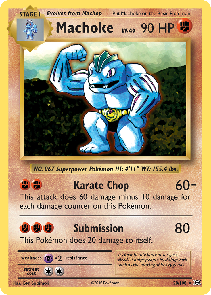 Machoke (58/108) [XY: Evolutions] | Gear Gaming Fayetteville