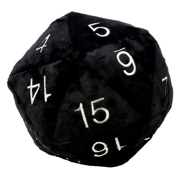 Ultra Pro Jumbo D20 Plush Die Black with White Numbers | Gear Gaming Fayetteville