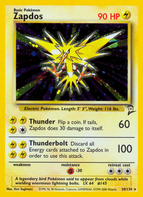 Zapdos (20/130) [Base Set 2] | Gear Gaming Fayetteville