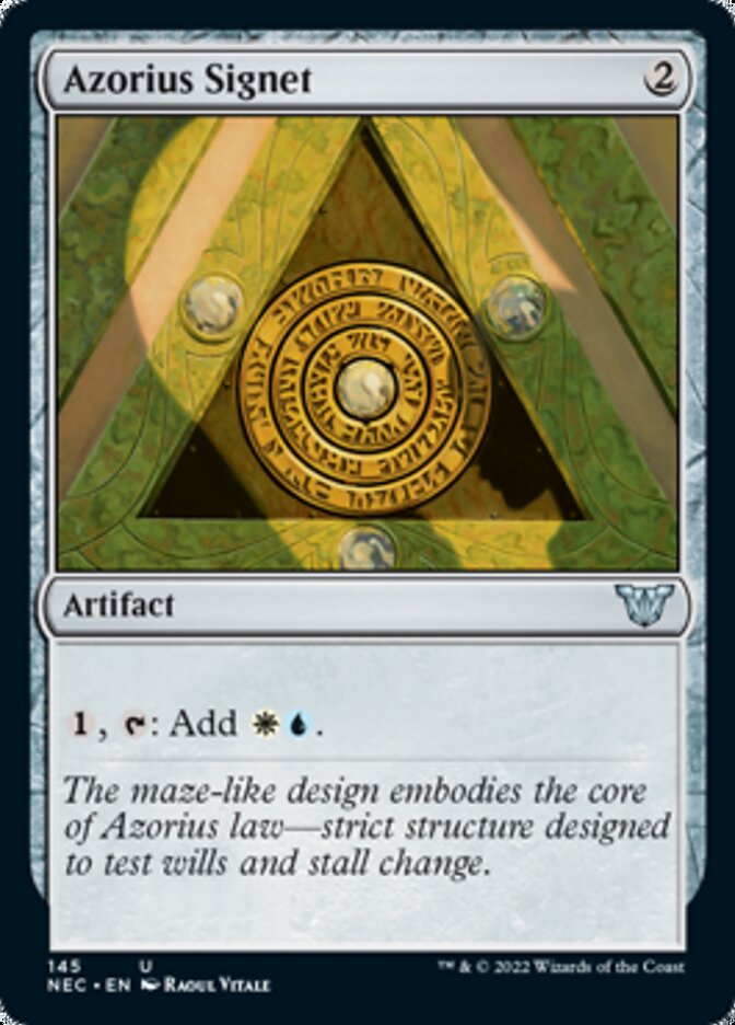 Azorius Signet [Kamigawa: Neon Dynasty Commander] | Gear Gaming Fayetteville