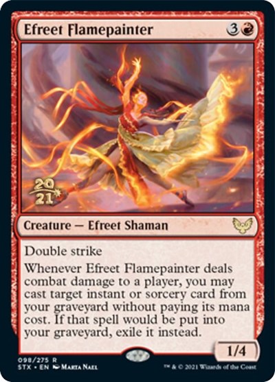 Efreet Flamepainter [Strixhaven: School of Mages Prerelease Promos] | Gear Gaming Fayetteville