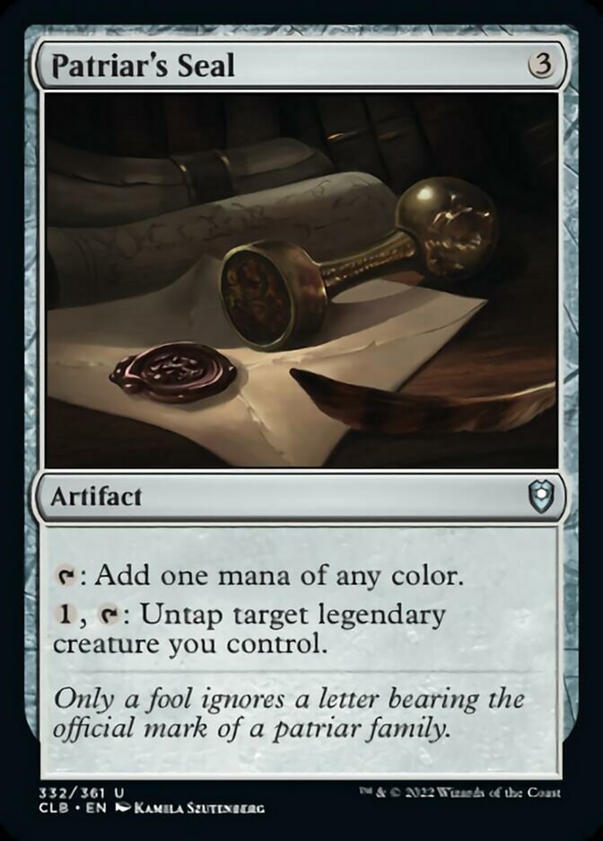 Patriar's Seal [Commander Legends: Battle for Baldur's Gate] | Gear Gaming Fayetteville