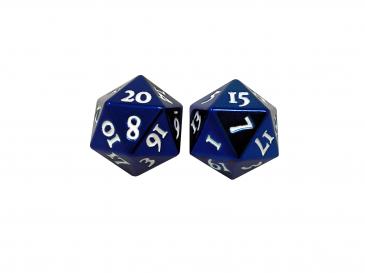 Heavy Metal D20 Dice: Blue (2) | Gear Gaming Fayetteville