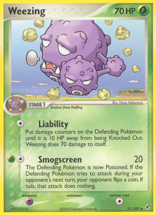 Weezing (51/107) [EX: Deoxys] | Gear Gaming Fayetteville