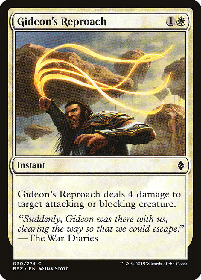 Gideon's Reproach [Battle for Zendikar] | Gear Gaming Fayetteville