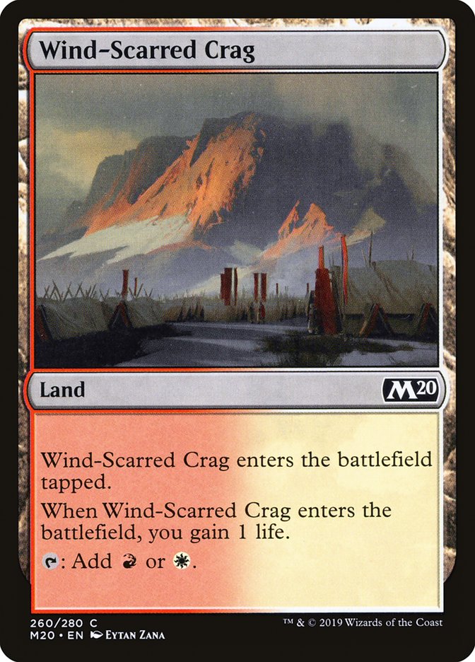 Wind-Scarred Crag [Core Set 2020] | Gear Gaming Fayetteville