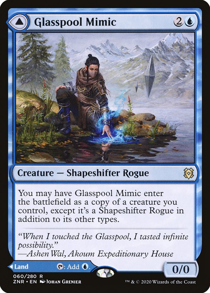 Glasspool Mimic // Glasspool Shore [Zendikar Rising] | Gear Gaming Fayetteville