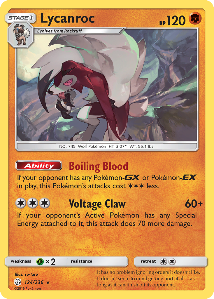 Lycanroc (124/236) [Sun & Moon: Cosmic Eclipse] | Gear Gaming Fayetteville