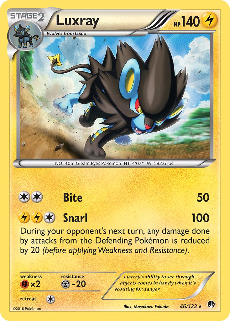 Luxray (46/122) (Cracked Ice Holo) [XY: BREAKpoint] | Gear Gaming Fayetteville