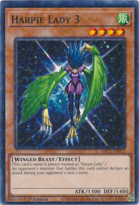 Harpie Lady 3 (Duel Terminal) [HAC1-EN012] Common | Gear Gaming Fayetteville
