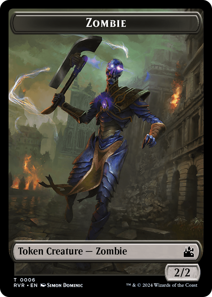 Bird // Zombie Double-Sided Token [Ravnica Remastered Tokens] | Gear Gaming Fayetteville