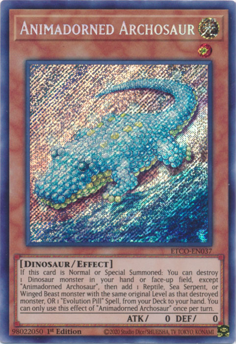 Animadorned Archosaur [ETCO-EN037] Secret Rare | Gear Gaming Fayetteville