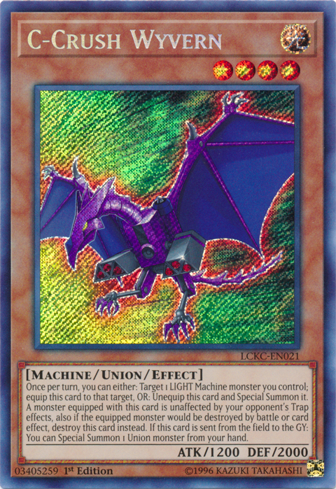 C-Crush Wyvern [LCKC-EN021] Secret Rare | Gear Gaming Fayetteville