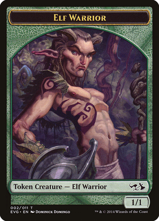 Elf Warrior Token (Elves vs. Goblins) [Duel Decks Anthology Tokens] | Gear Gaming Fayetteville