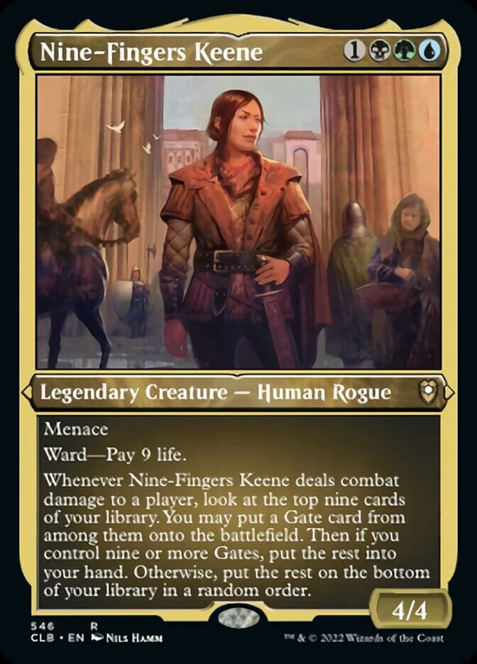 Nine-Fingers Keene (Foil Etched) [Commander Legends: Battle for Baldur's Gate] | Gear Gaming Fayetteville