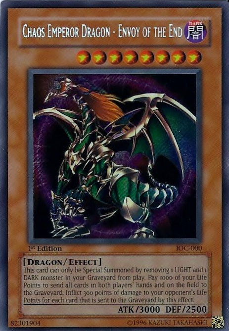 Chaos Emperor Dragon - Envoy of the End [IOC-000] Secret Rare | Gear Gaming Fayetteville