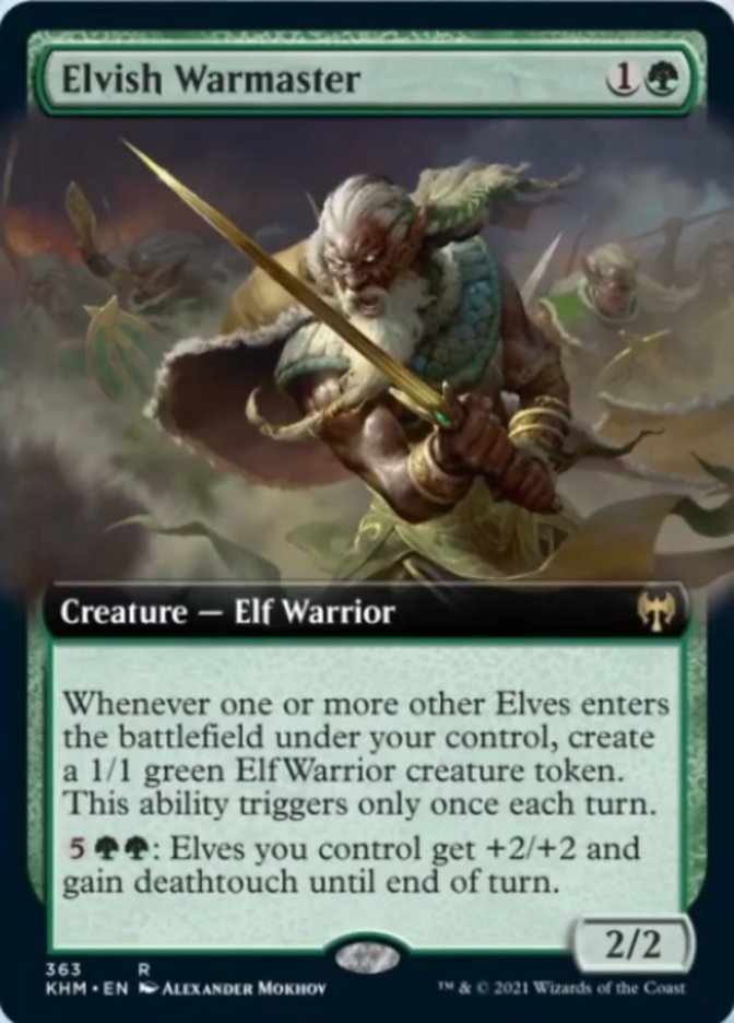 Elvish Warmaster (Extended Art) [Kaldheim] | Gear Gaming Fayetteville