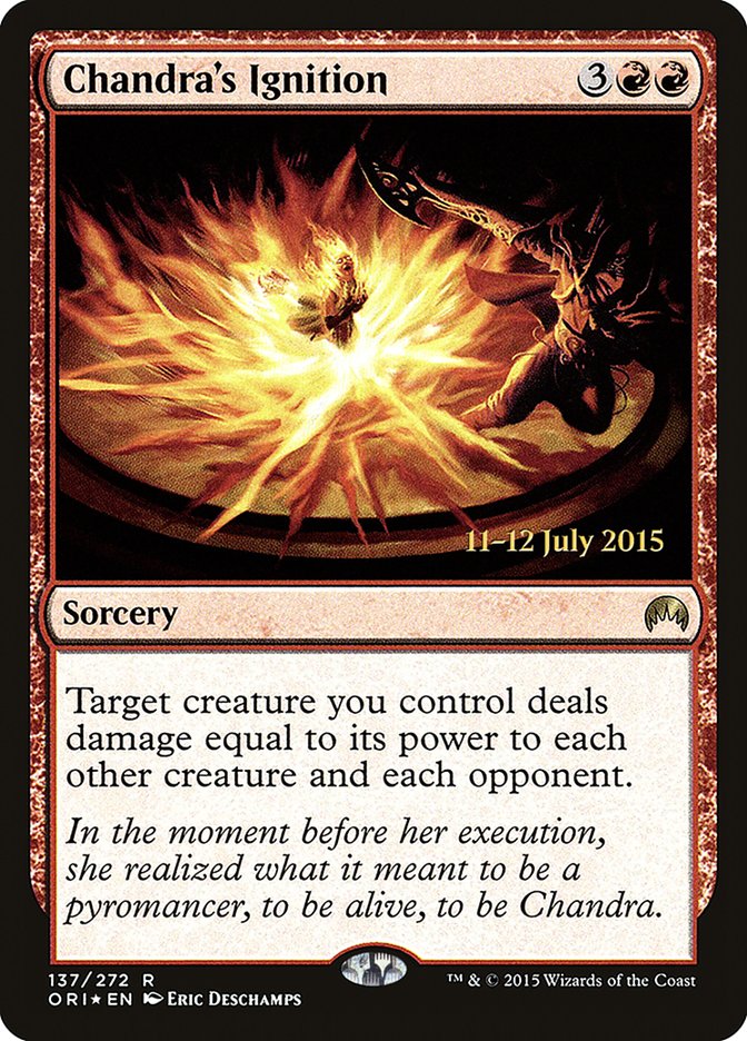 Chandra's Ignition [Magic Origins Prerelease Promos] | Gear Gaming Fayetteville