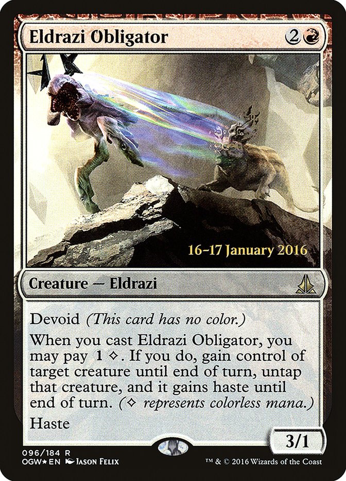 Eldrazi Obligator [Oath of the Gatewatch Prerelease Promos] | Gear Gaming Fayetteville