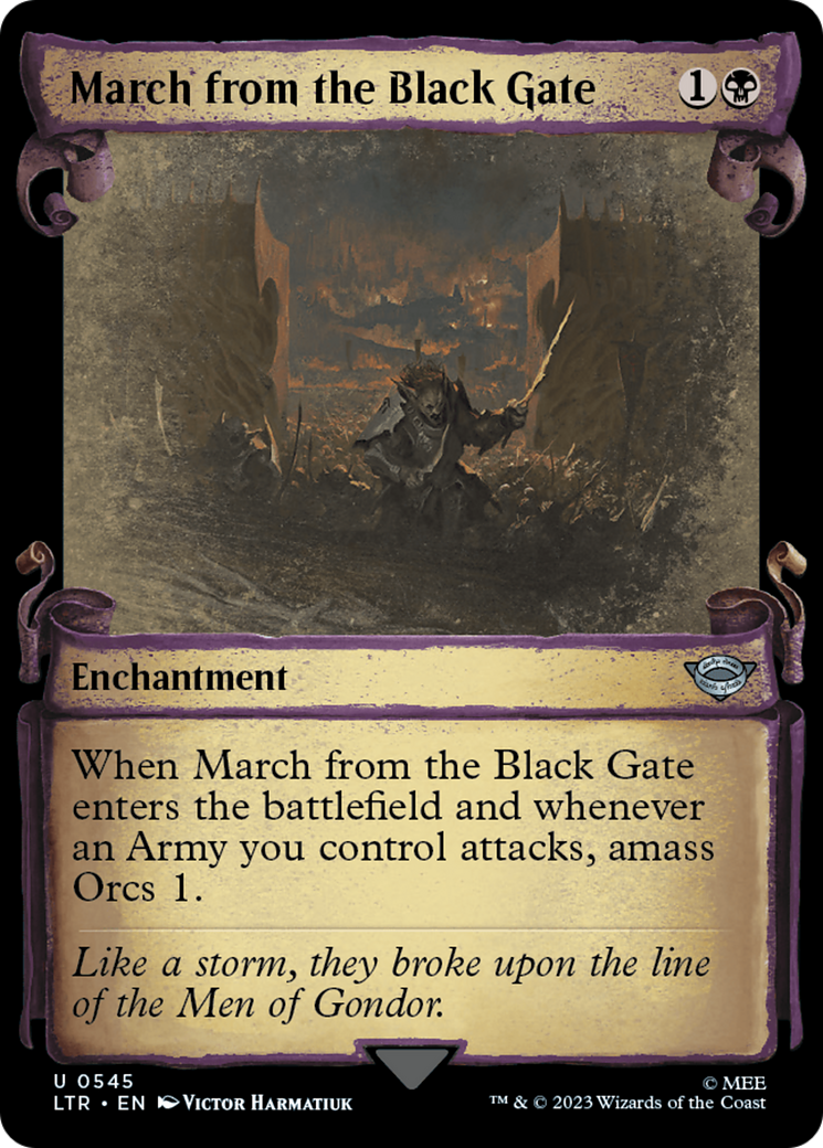 March from the Black Gate [The Lord of the Rings: Tales of Middle-Earth Showcase Scrolls] | Gear Gaming Fayetteville