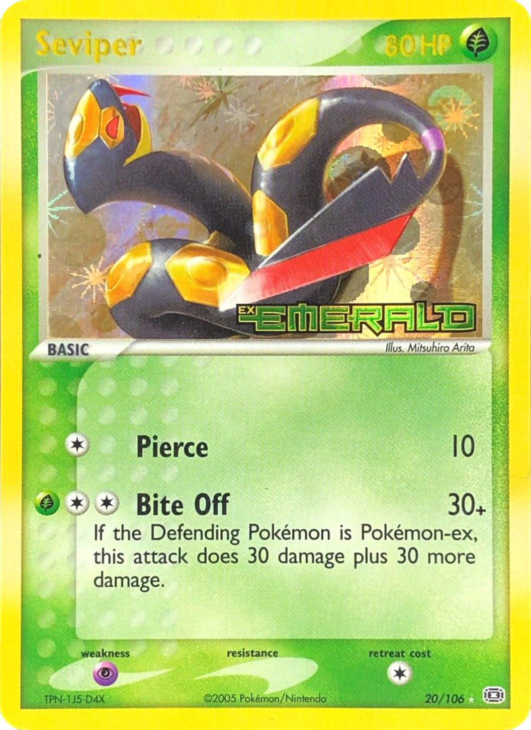 Seviper (20/106) (Stamped) [EX: Emerald] | Gear Gaming Fayetteville