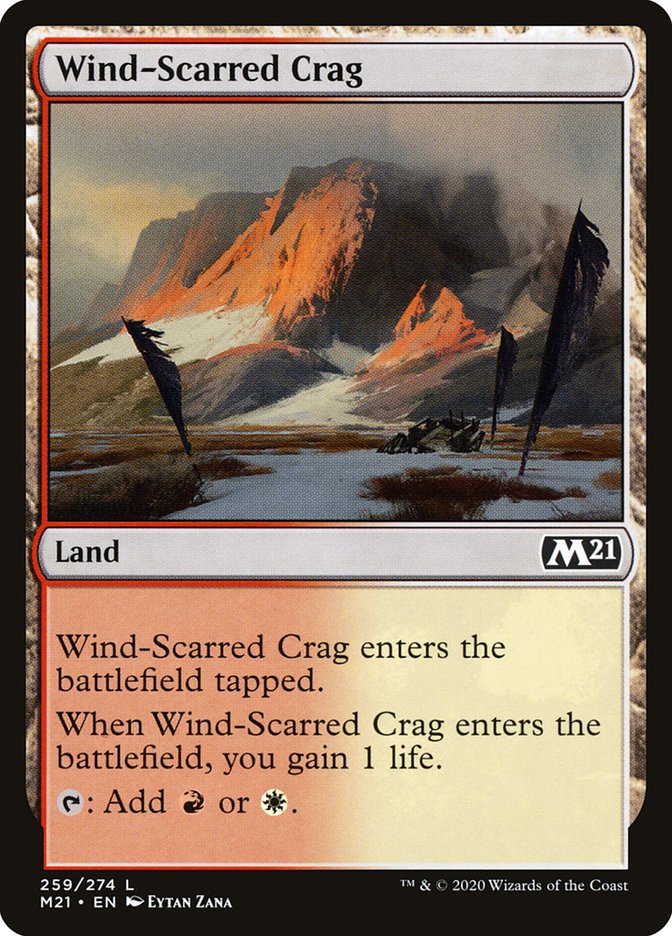 Wind-Scarred Crag [Core Set 2021] | Gear Gaming Fayetteville