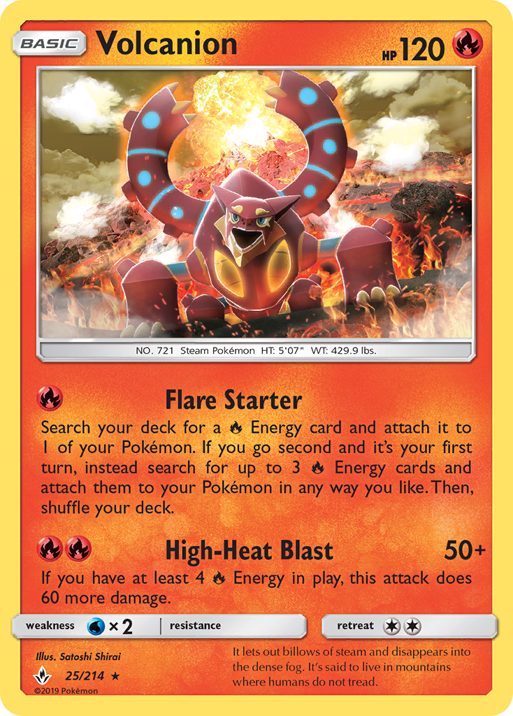 Volcanion (25/214) [Sun & Moon: Unbroken Bonds] | Gear Gaming Fayetteville