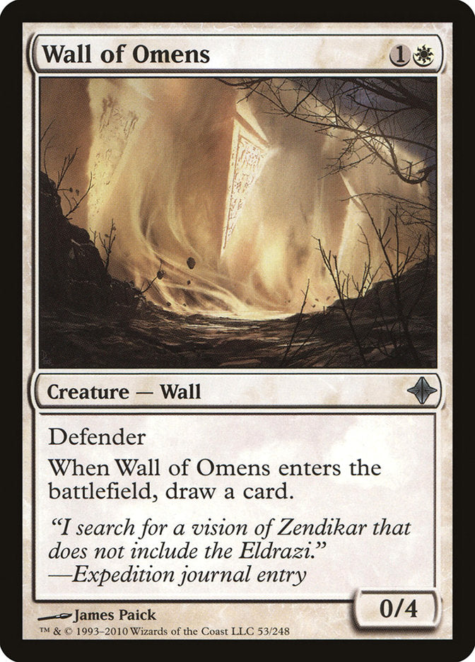 Wall of Omens [Rise of the Eldrazi] | Gear Gaming Fayetteville