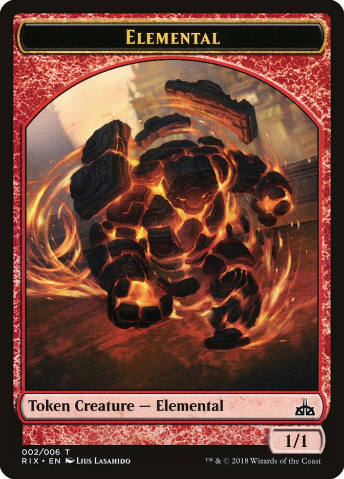 Elemental Token (002/006) [Rivals of Ixalan Tokens] | Gear Gaming Fayetteville