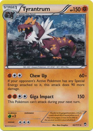 Tyrantrum (62/111) (Cosmos Holo) [XY: Furious Fists] | Gear Gaming Fayetteville