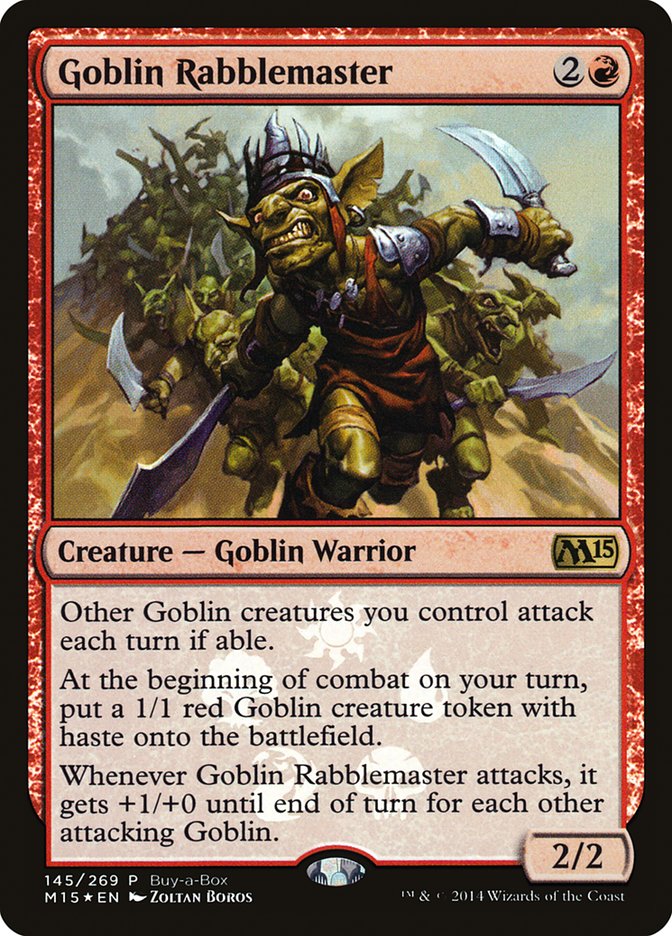 Goblin Rabblemaster (Buy-A-Box) [Magic 2015 Promos] | Gear Gaming Fayetteville