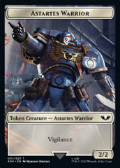 Astartes Warrior // Cherubael Double-Sided Token (Surge Foil) [Warhammer 40,000 Tokens] | Gear Gaming Fayetteville