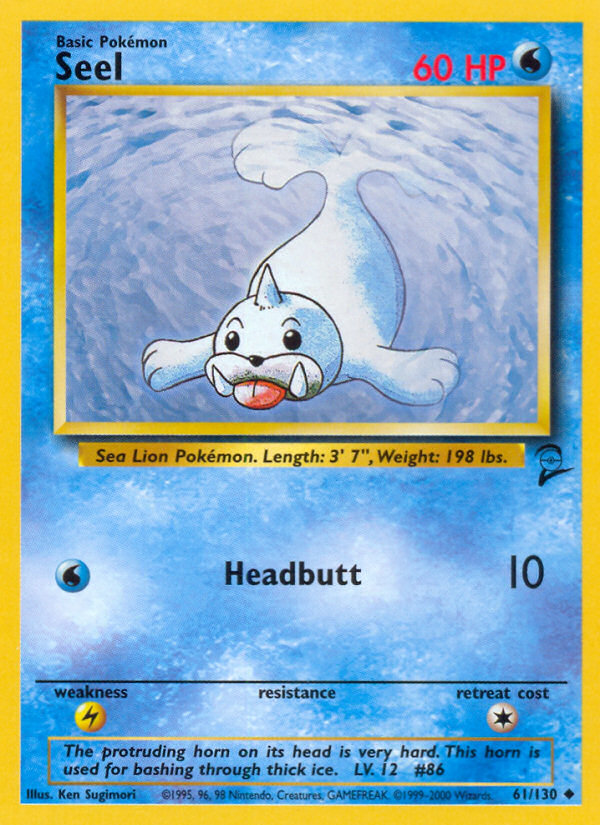 Seel (61/130) [Base Set 2] | Gear Gaming Fayetteville