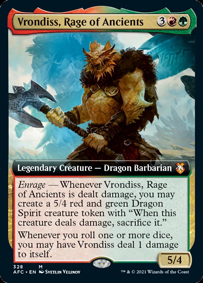 Vrondiss, Rage of Ancients (Extended Art) [Dungeons & Dragons: Adventures in the Forgotten Realms Commander] | Gear Gaming Fayetteville