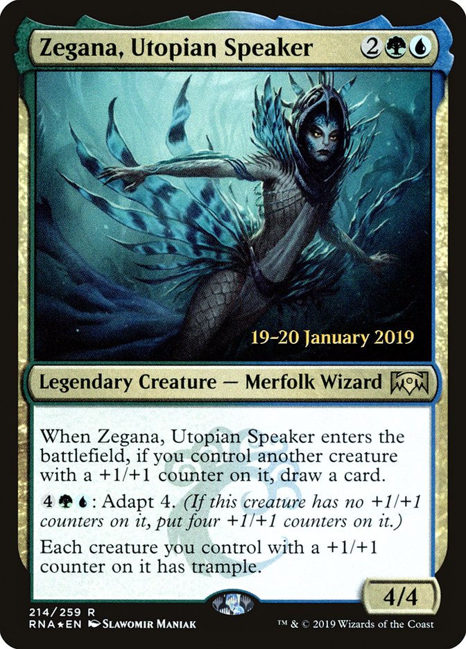 Zegana, Utopian Speaker [Ravnica Allegiance Prerelease Promos] | Gear Gaming Fayetteville