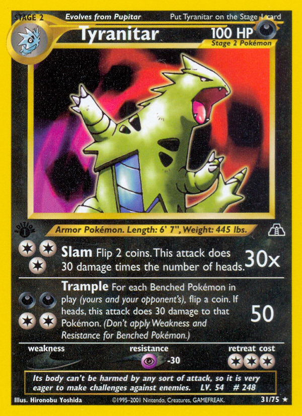 Tyranitar (31/75) [Neo Discovery 1st Edition] | Gear Gaming Fayetteville