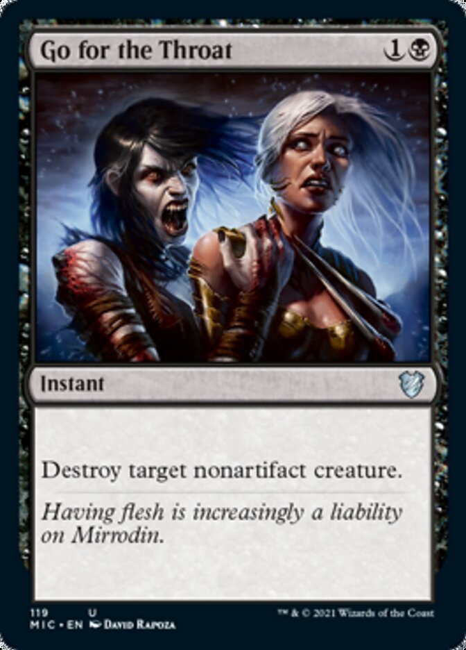 Go for the Throat [Innistrad: Midnight Hunt Commander] | Gear Gaming Fayetteville