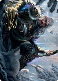 Jorn, God of Winter Art Card (Gold-Stamped Signature) [Kaldheim Art Series] | Gear Gaming Fayetteville