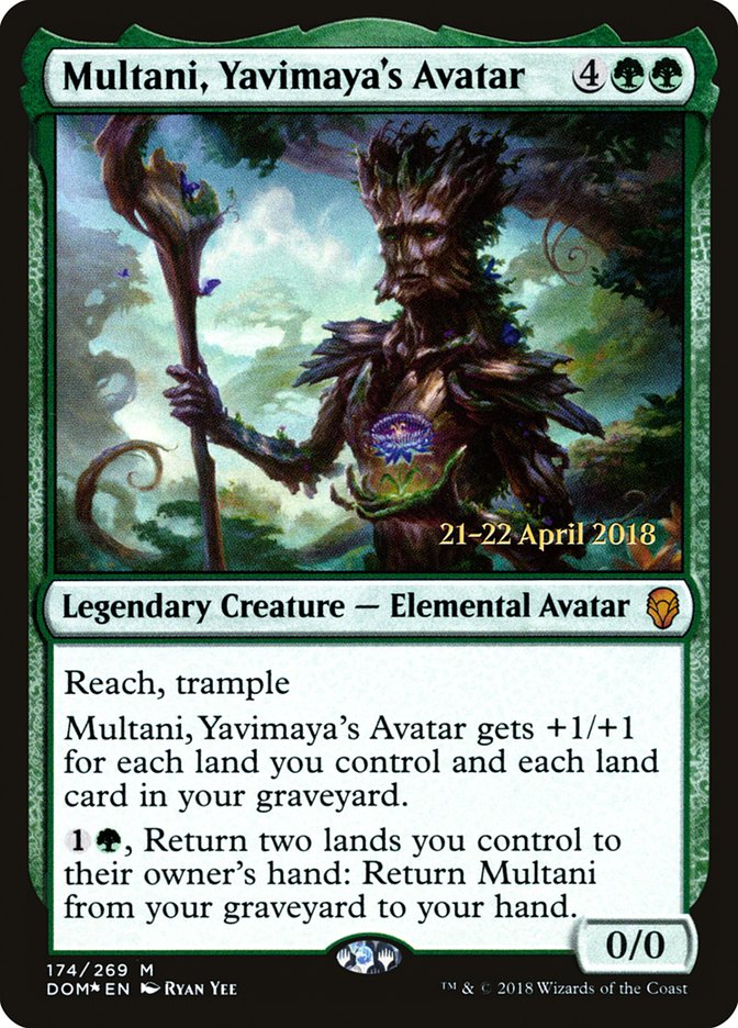 Multani, Yavimaya's Avatar [Dominaria Prerelease Promos] | Gear Gaming Fayetteville