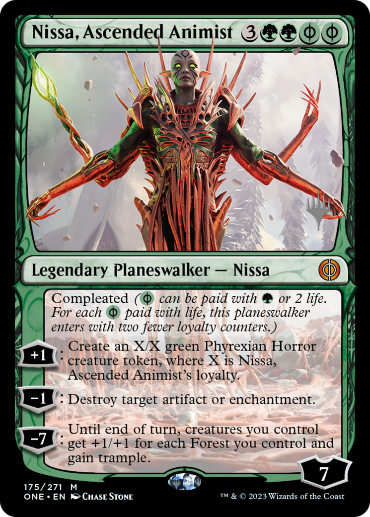 Nissa, Ascended Animist (Promo Pack) [Phyrexia: All Will Be One Promos] | Gear Gaming Fayetteville